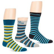 0932- Custom Striped Dress Socks